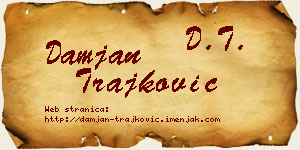 Damjan Trajković vizit kartica